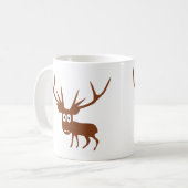 niedliche Rotwild-Comicart Kaffeetasse (Vorderseite Links)