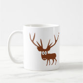 niedliche Rotwild-Comicart Kaffeetasse (Links)