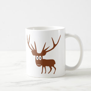 niedliche Rotwild-Comicart Kaffeetasse