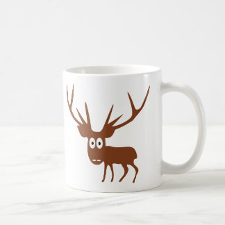 niedliche Rotwild-Comicart Kaffeetasse