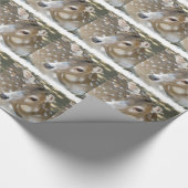 Niedliche Rotwild Geschenkpapier (Ecke)