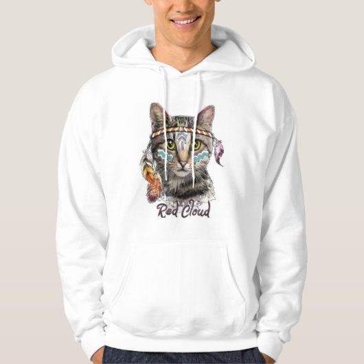 Niedliche Rotwolke Hoodie (Vorderseite)