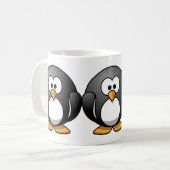 Niedliche Round Pinguin Designs Kaffeetasse (Vorderseite Links)