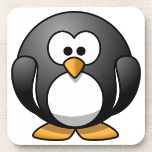 Niedliche Round Pinguin Designs Untersetzer