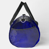 Niedliche Royal Blue Silver Imitate Glitzer Monogr Duffle Bag (Rechts)