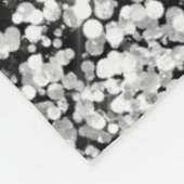 Niedliche Royal Blue Silver Imitate Glitzer Monogr Fleecedecke (Ecke)