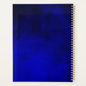 Niedliche Royal Blue Silver Imitate Glitzer Monogr Planer (Rückseite)