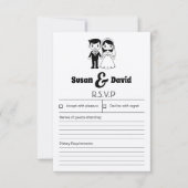 Niedliche RSVP-Karte RSVP Karte (Vorderseite)