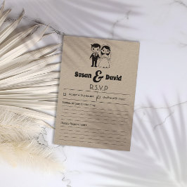 Niedliche RSVP-Karte RSVP Karte