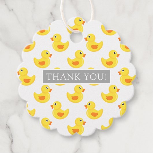 Niedliche Rubber Duck Baby Duck Gefallen Geschenkm Geschenkanhänger (Vorderseite)