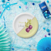 Niedliche Rüben in Liebe Wasserfarben Handgestrich Pappteller (Party)