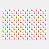 Niedliche Rüben und Lemon-Wasserfarben-Muster Geschenkpapier Set (Vorderseite)