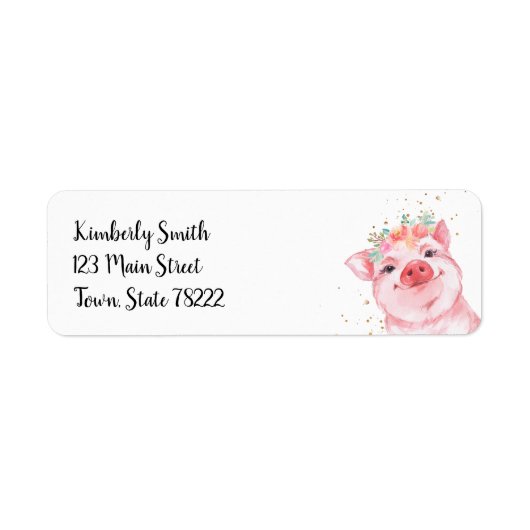 Niedliche Rücksendeadresse (Vorne)