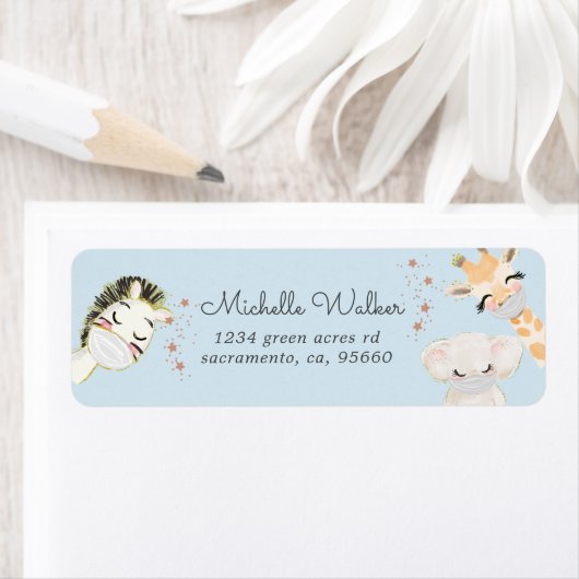 niedliche Rücksendeadresse für Babytiere (Insitu)