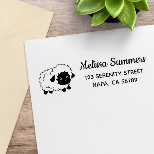 Niedliche Rücksendeadresse Gummistempel