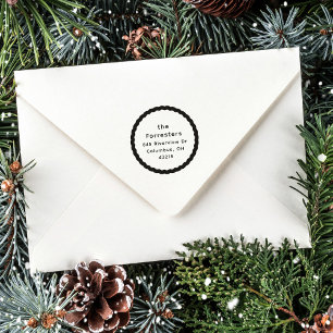 Niedliche Rücksendeadresse Gummistempel