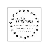 Niedliche Rücksendeadresse mit Druckrahmen einfüge Gummistempel (Prägung)