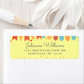 Niedliche Rücksendeadresse Party Farbenfrohe Confe (Insitu)