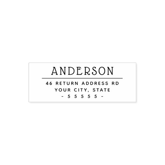 Niedliche Rücksendeadresse Permastempel (Design)