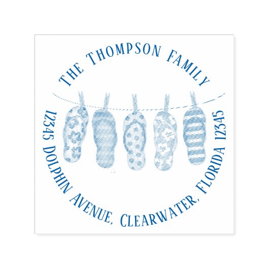 Niedliche Rücksendeadresse Permastempel (Design)