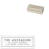 Niedliche Rücksendeadresse und Grenze Gummistempel (Stempel)