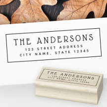 Niedliche Rücksendeadresse und Grenze