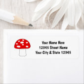 Niedliche Rücksendeadressen-Aufkleber für Rote Kap (Insitu)