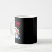 Niedliche Rudolph The Red Nosed Rentier Christmas  Kaffeetasse (Vorderseite Links)