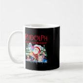 Niedliche Rudolph The Red Nosed Rentier Christmas  Kaffeetasse (Links)