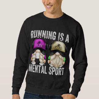 Niedliche Runners Gnome Couple Funny Running ist e Sweatshirt