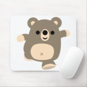 Niedliche Running-Cartoon-Bärenmousepad Mousepad (Mit Mouse)