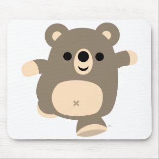 Niedliche Running-Cartoon-Bärenmousepad Mousepad