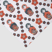 Niedliche Russische Nabelschau Seidenpapier (Detail)