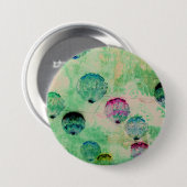 Niedliche, rustikale, digitale Rundpinselstriche Button (Vorne & Hinten)