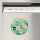 Niedliche, rustikale, digitale Rundpinselstriche Magnet (In Situ (Geschirrspüler))