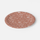 Niedliche Rustikale Herbsternte Erntedank Pappteller (Schrägansicht)