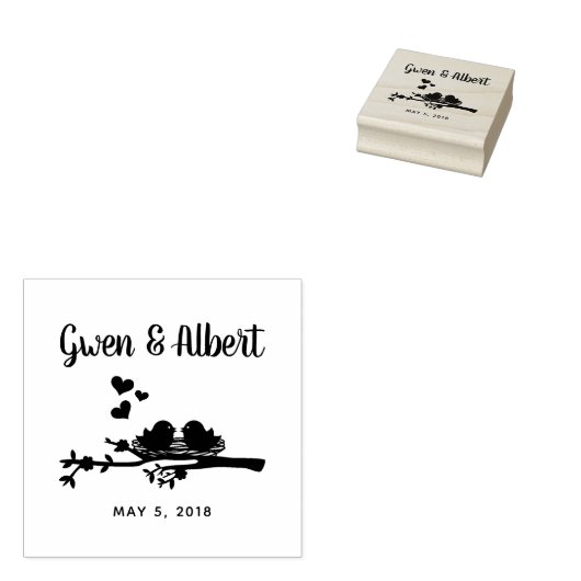 Niedliche Rustikale Hochzeitssaison Gummistempel (Stempel)