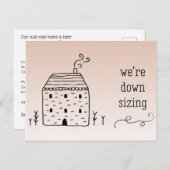 Niedliche rustikale Hütte - Verringerung der Adres Ankündigungspostkarte (Vorne/Hinten)