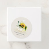 Niedliche rustikale Sonnenblumendusche Geschenkanhänger (Beispiel)