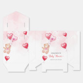 Niedliche Rustikale Teddy Bear Herzchen Balloon Ba Geschenkschachtel (Ungefaltet)