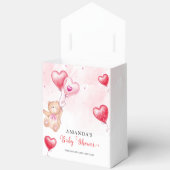 Niedliche Rustikale Teddy Bear Herzchen Balloon Ba Geschenkschachtel (Offen)