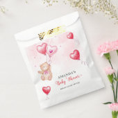 Niedliche Rustikale Teddy Bear Herzchen Balloon Ba Geschenktütchen (Versiegelt)