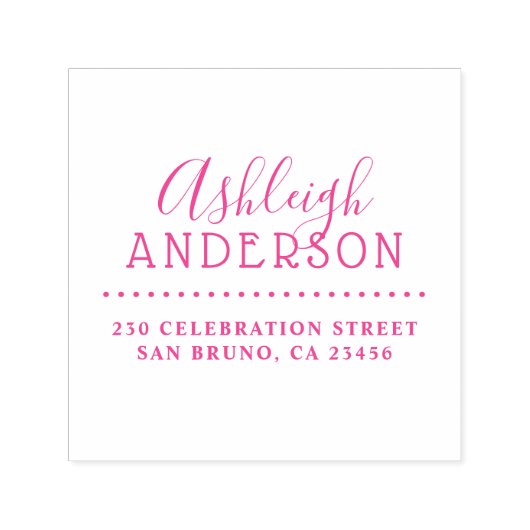 Niedliche rustikale Typografie Individuelle Name R Permastempel (Design)