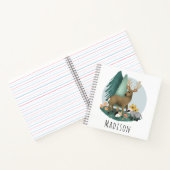 Niedliche Rustikale Waldtiere Kinderschule Notizblock (Innenseite)