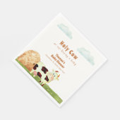 Niedliche rustikale Wasserfarbe Kinderdusche Serviette (Ecke)