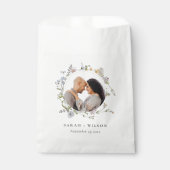Niedliche Rustikale Wiesenblumenzeremonie Foto Hoc Geschenktütchen (Vorderseite)