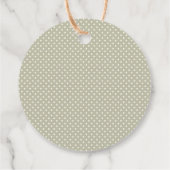 Niedliche rustikale Zitronenbabydusche für Anhänge Geschenkanhänger (Rückseite)