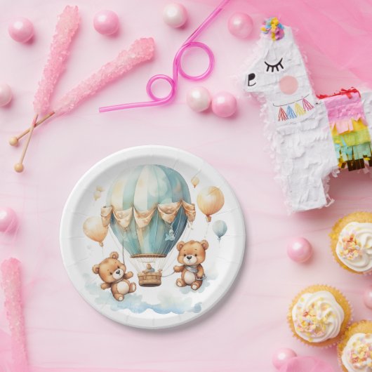 Niedliche rustikale Zweiwindusche Warten Sie nur s Pappteller (Party)