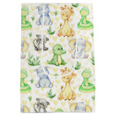 Niedliche Safari Animals Geschenktasche Mittlere Geschenktüte (Rückseite)