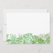 Niedliche Safari Babydusche Einladung (Rückseite)